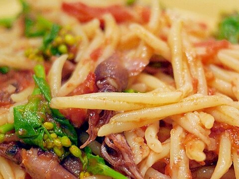 蛍烏賊とフレッシュトマトのパスタ